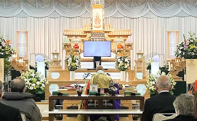 ひので斎場での家族葬の葬儀参考イメージ